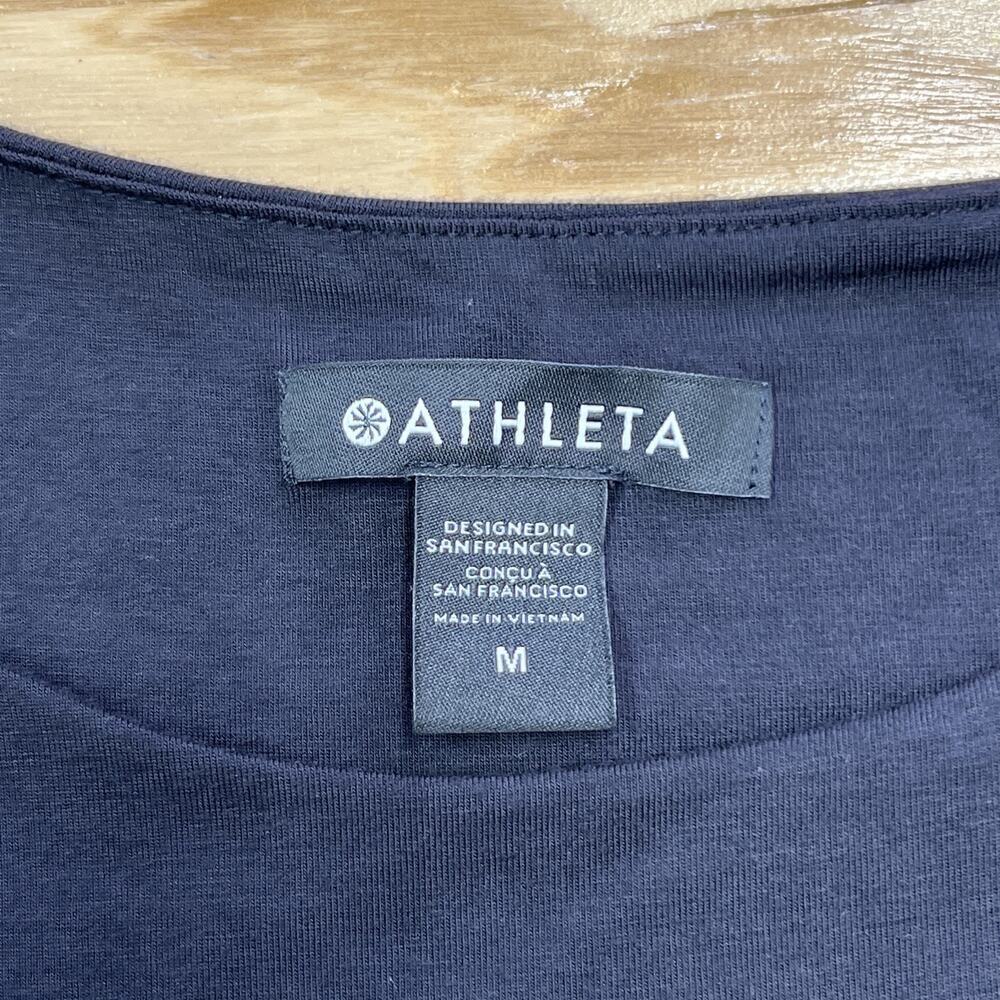 Athleta Santorini Dress Thera High Neck Black Lightweight Women Size Medium - Picture 7 of 14